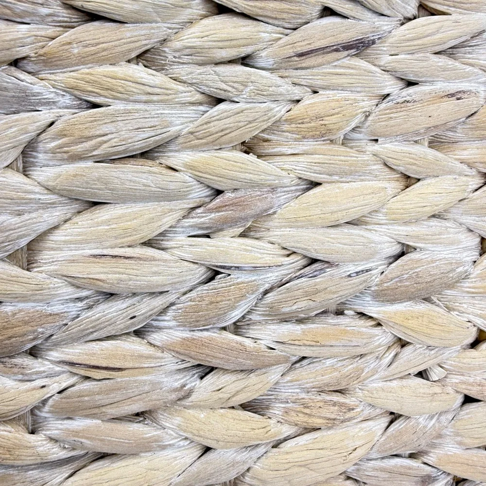 Tommy Bahama White Wash Wicker Rectangle Basket 13.5 L‎ x 8.5 W x 7.5 H New NWT